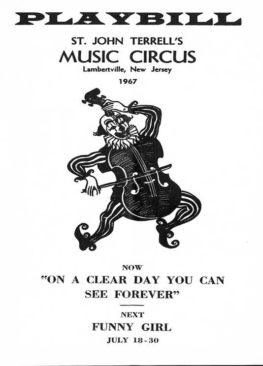 'On a Clear Day You Can See Forever' 1967 playbill, cover
