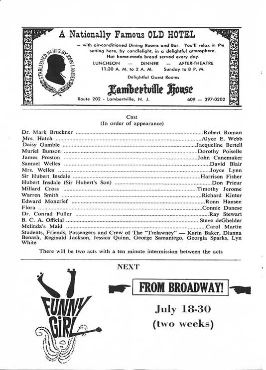 On a Clear Day You Can See Forever' 1967 playbill, page 3