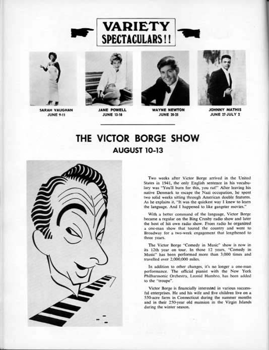 1967 Music Circus Season Souvenir Program, page 9