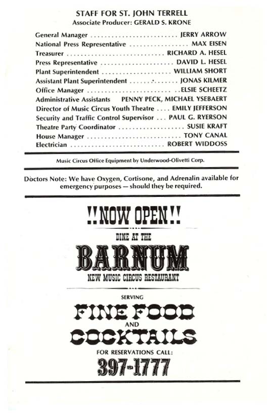Hello Dolly!' 1966 playbill, page 15