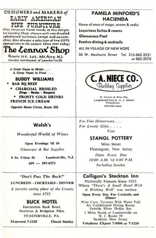 Hello Dolly!' 1966 playbill, page 6