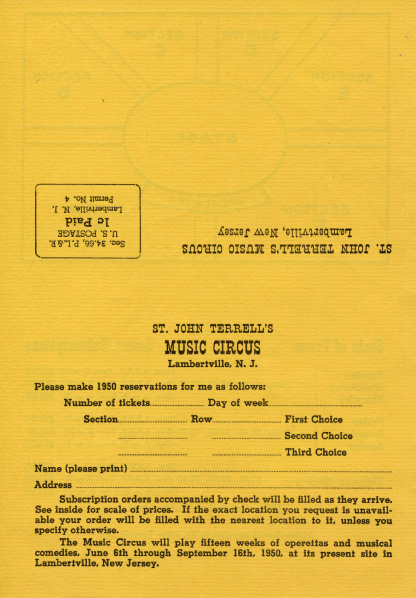 Side 2 of 1950 Season Ticket Order Form