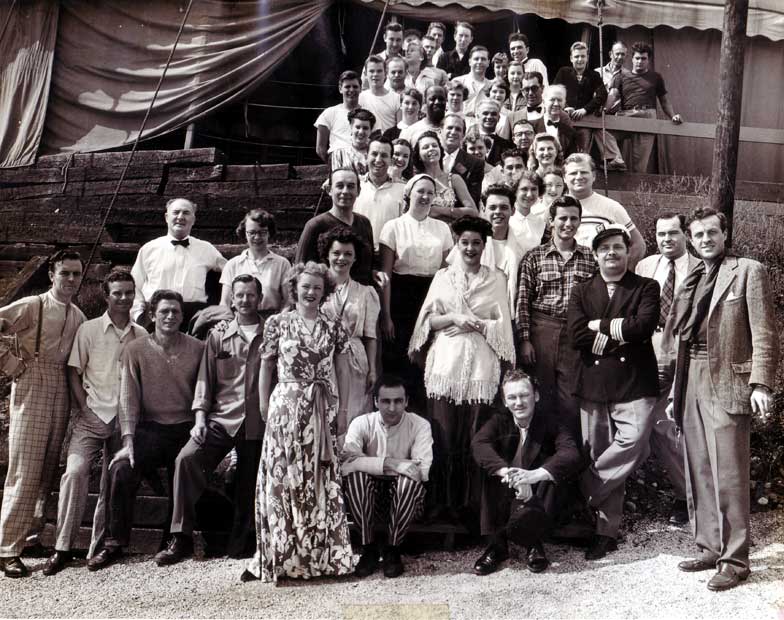 Music Circus Company and Staff during September, 1950 production of 'Show Boat'