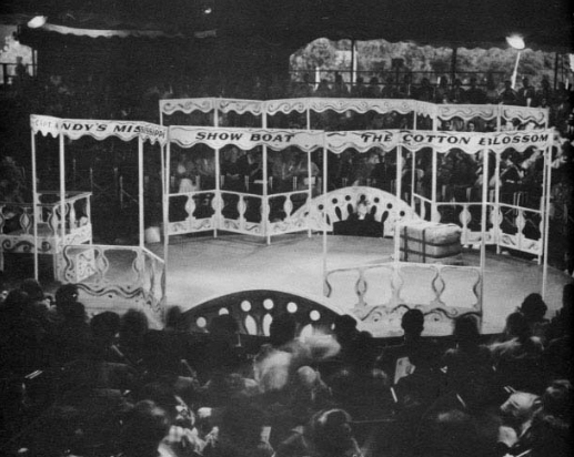 The Cotton Blossom Show Boat set on stage in 1951