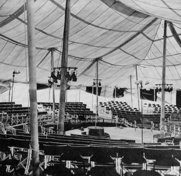 Inside the Tent in 1949