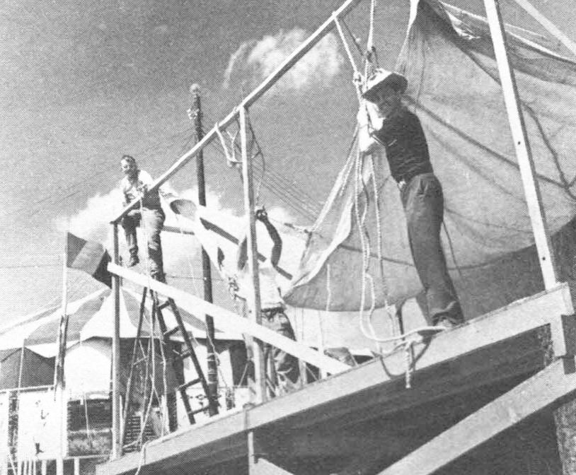 Raising the Tent, 1954